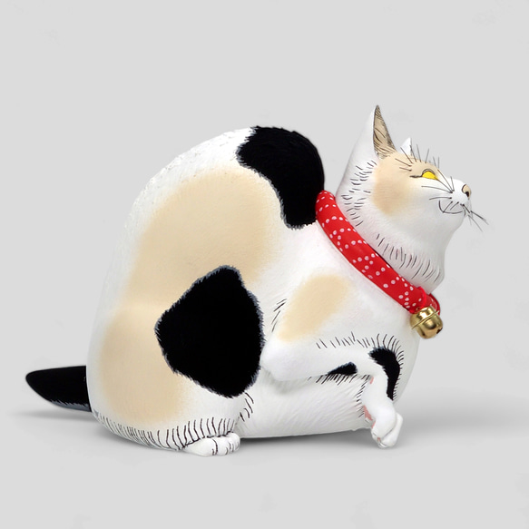 鼠よけの猫　立体置物【限定10点】 鼠よけの猫 木札