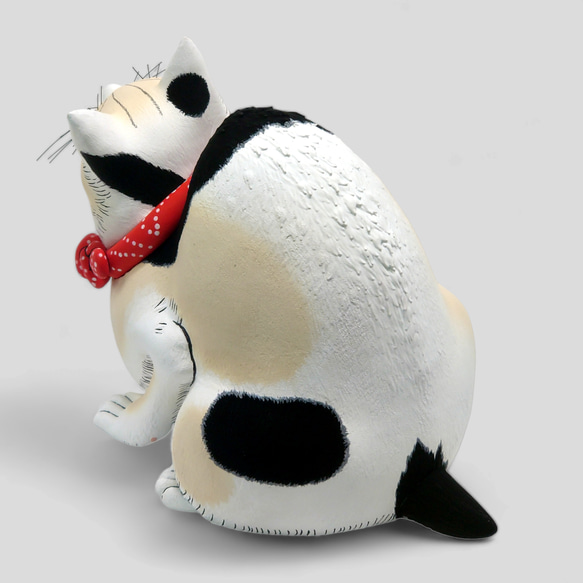 鼠よけの猫　立体置物【限定10点】 鼠よけの猫 木札