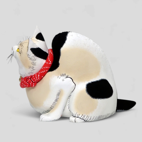 鼠よけの猫 立体置物【限定10点】 招き猫 キタニ浮世絵造形屋 通販