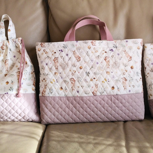 ♡ Milky rabbit ミルキーラビット キルティング 入園入学5点 ♡ Milky rabbit ミルキーラビット キルティング 入園入学5点