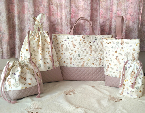 入学準備4点セット　オマケ付き⭐️ ミルキーラビット 楽天市場】入園グッズ 4点セットの通販