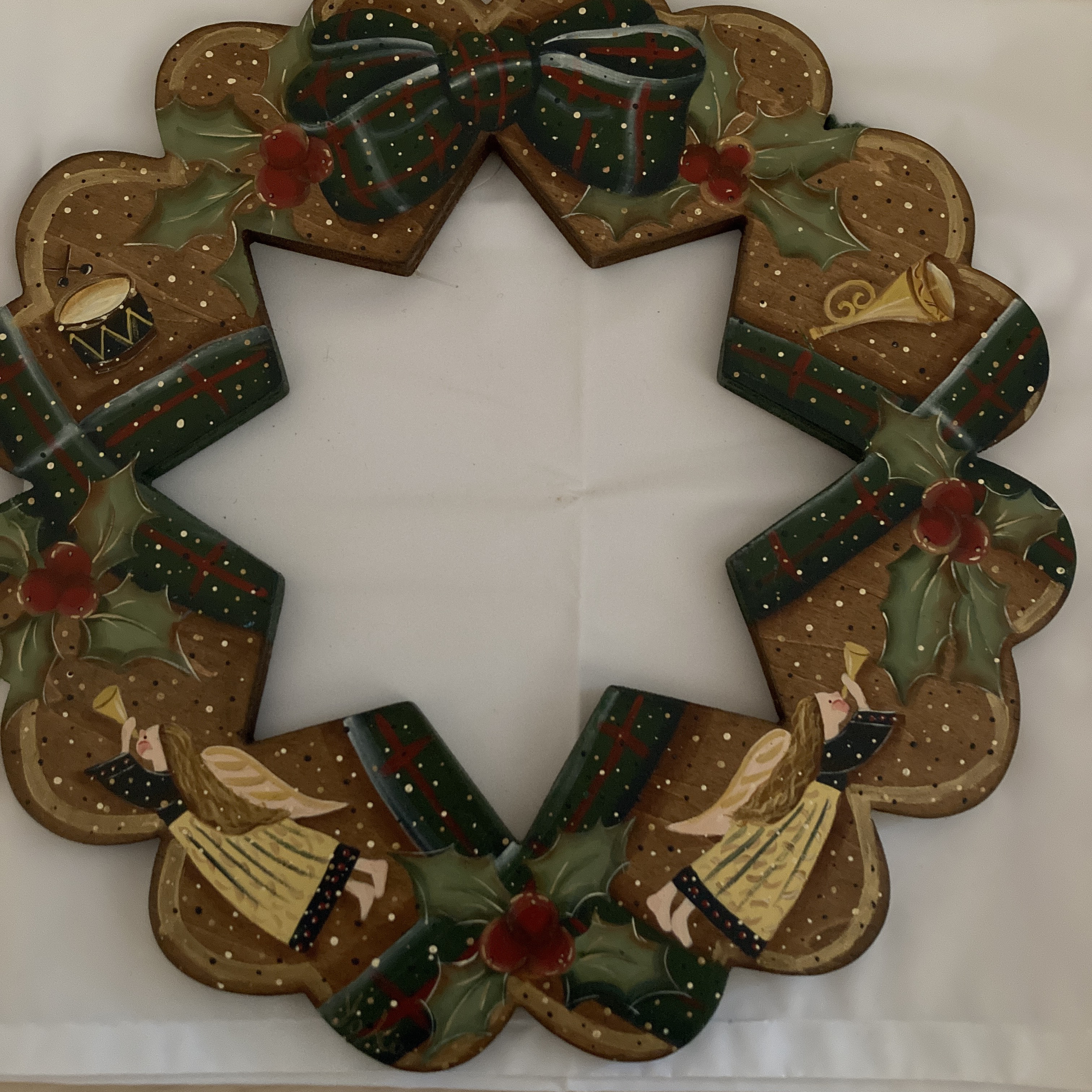 トールペイント。クリスマスリース。リース。
