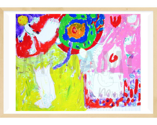 絵画 ユニークな絵　1点もの　世界に一つ　アート作品 01fdcd151e7a9e9405dd0a470d11a3