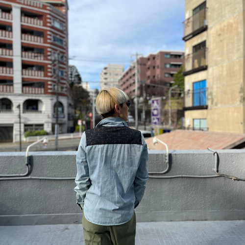 ☆着物リメイク☆紬•Gジャン風ジャケ☆BIG SIZE☆