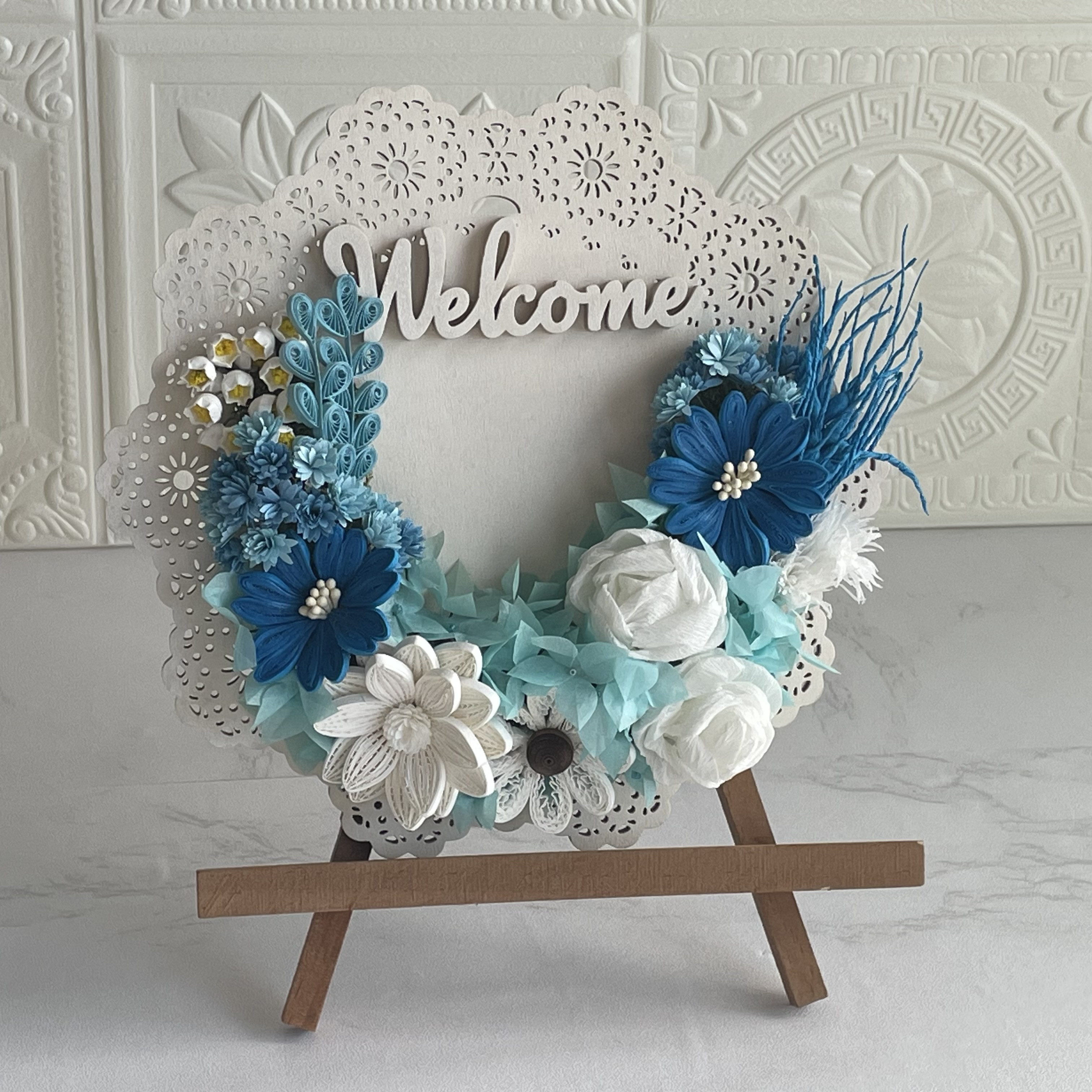 アロマストーンwelcomeボード＊ペーパークイリング