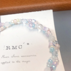 RMC*アベンチュリンのお星様マーメイド☆究極華奢デザイン 天然石ブレスレット 4枚目の画像