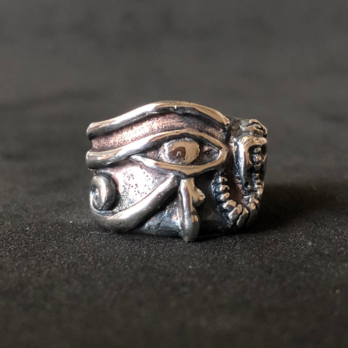 ホルスの目　ハンドメイド　シルバーリング ホルス神の目」S925シルバーリング、独特な高級感 指輪・リング