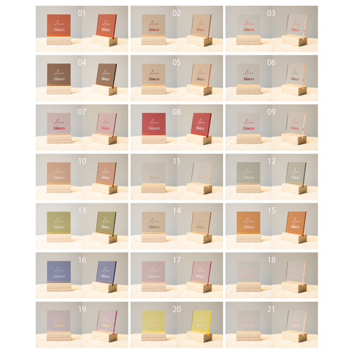 ミニサイズアクリル看板 レジ横POP サインボード 店舗看板 QRコード