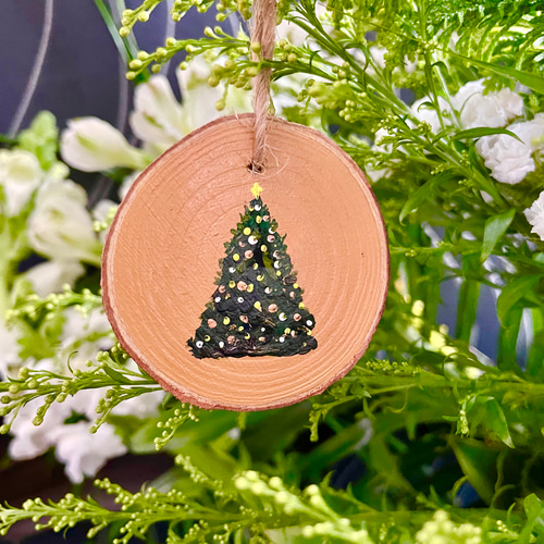 手作りミニクリスマスツリー コースター付 aba1dd9afd994bc383f5259806be7b
