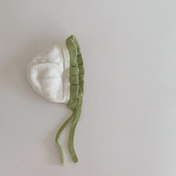 即納《 knit frills bonnet 》子供服 / カジュアル / 出産祝い / ギフト / NI-033 12枚目の画像