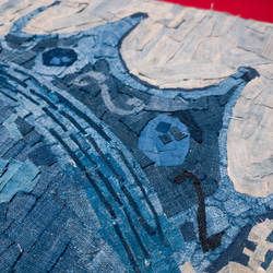 藍染襤褸 モザイク アート　BIGGIE SMALLS NOTORIOUS B.I.G ビギー ポスター  A3 4枚目の画像