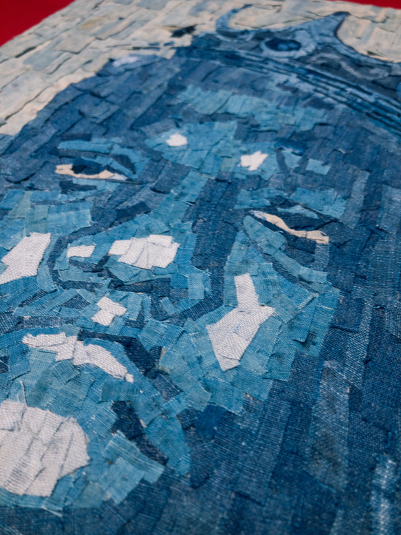藍染襤褸 モザイク アート　BIGGIE SMALLS NOTORIOUS B.I.G ビギー ポスター  A3 3枚目の画像