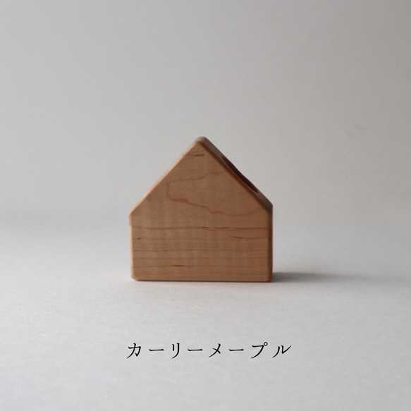 木製インテリア｜家型印鑑スタンド 4枚目の画像
