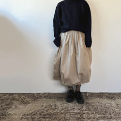 軽やかバルーンスカート(裾タック仕様) 3枚目の画像