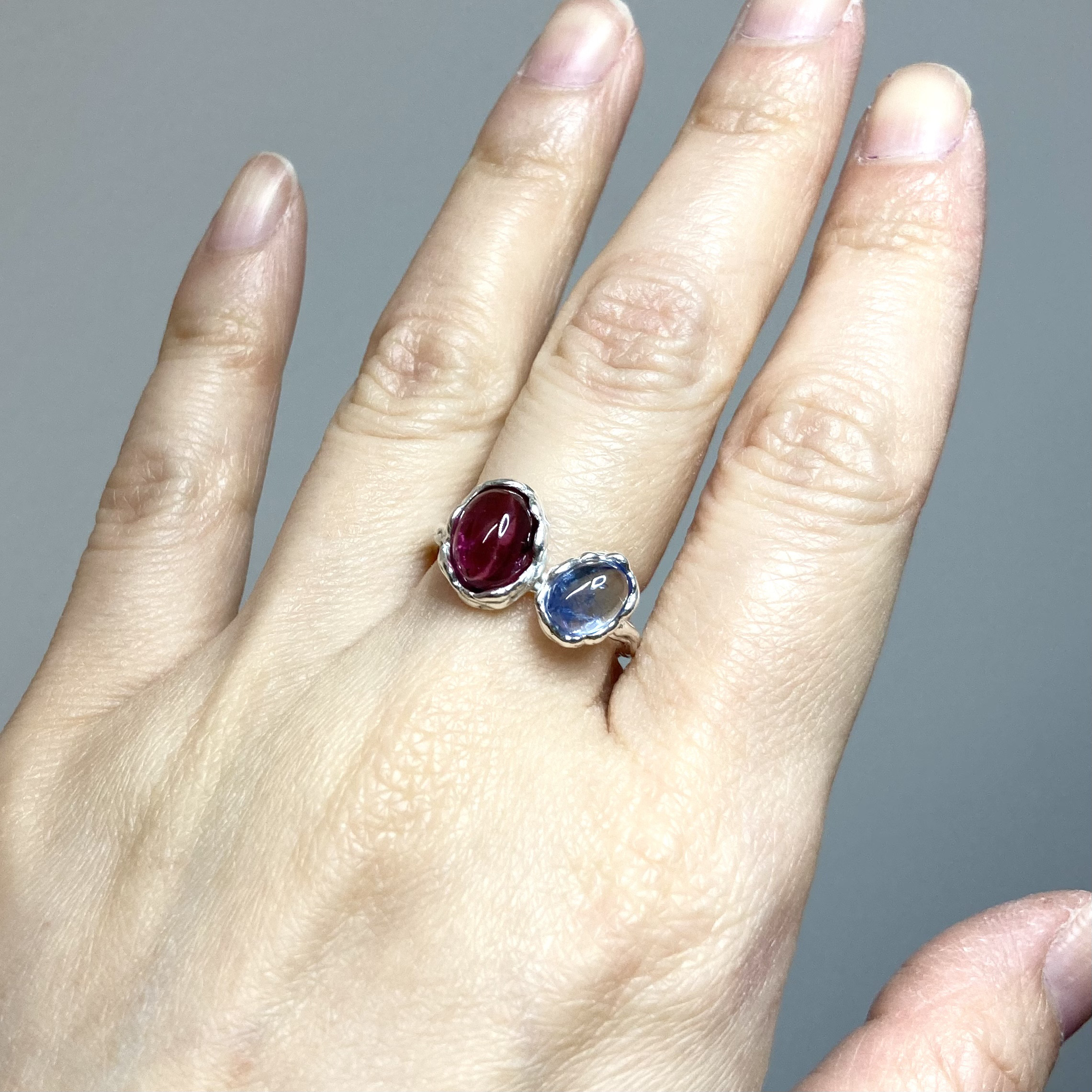 SV925 ピンクトルマリン×タンザナイト 約12号