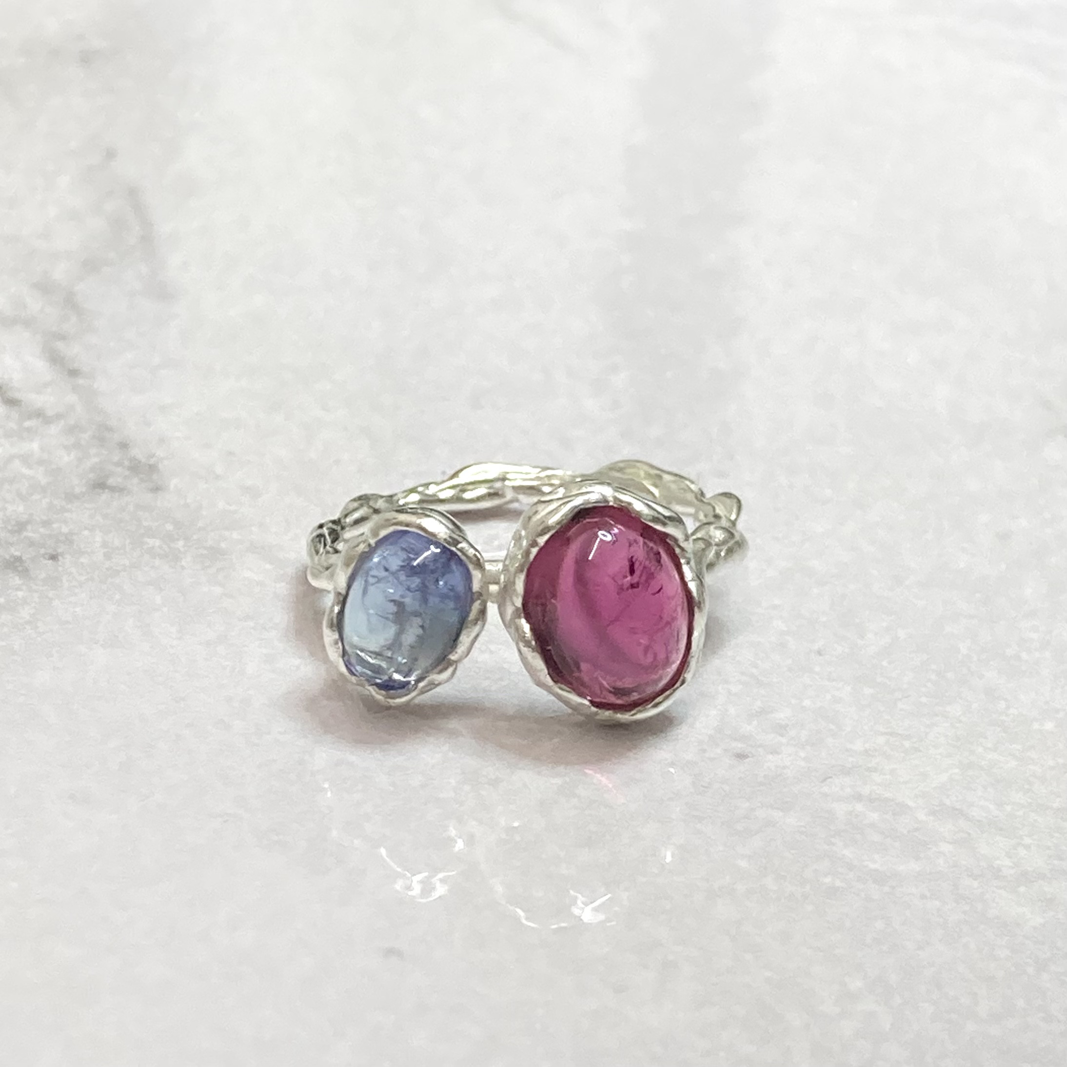 SV925 ピンクトルマリン×タンザナイト 約12号