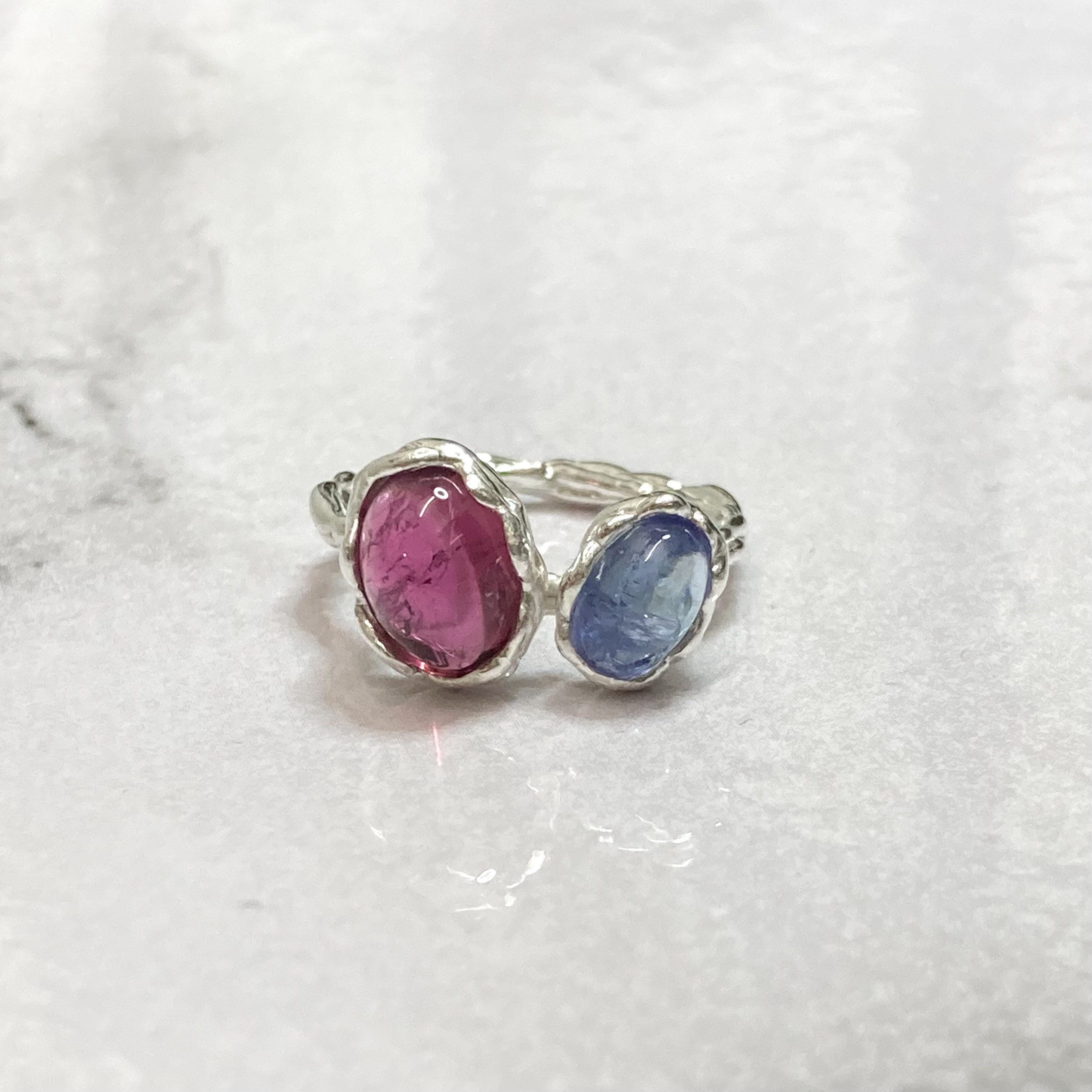 SV925 ピンクトルマリン×タンザナイト 約12号