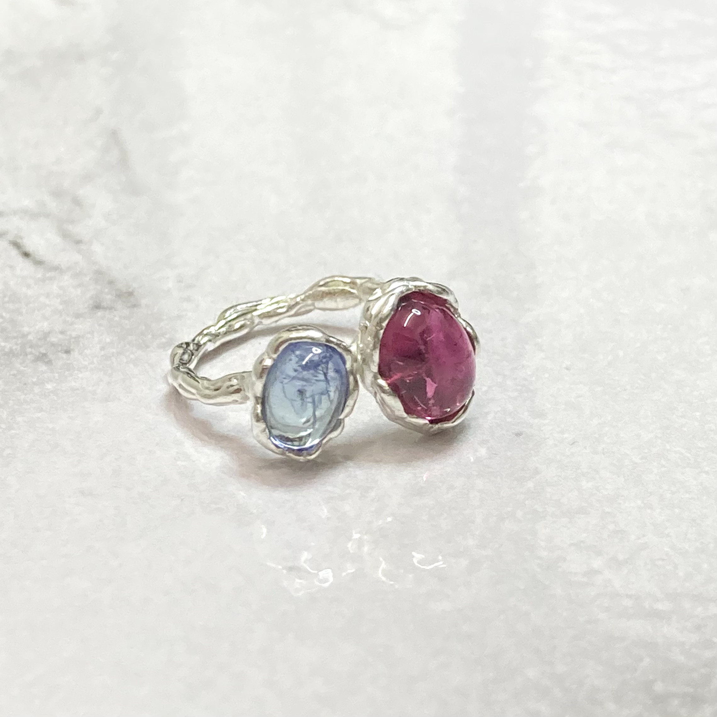 SV925 ピンクトルマリン×タンザナイト 約12号