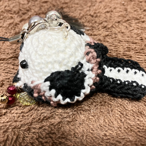 シマエナガのストラップ あみぐるみ abee1 通販 17014595｜Creema