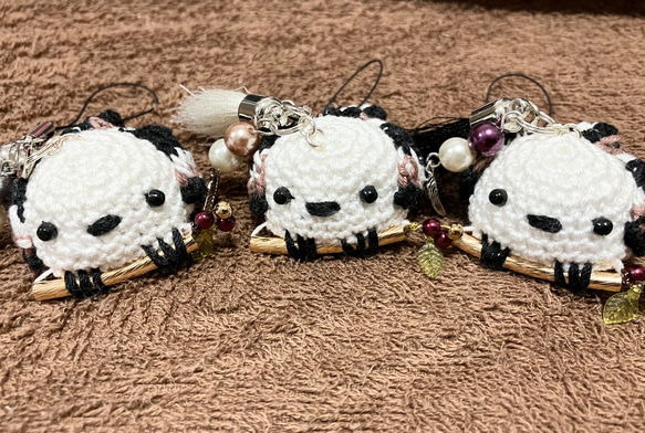 シマエナガのストラップ あみぐるみ abee1 通販 17014595｜Creema