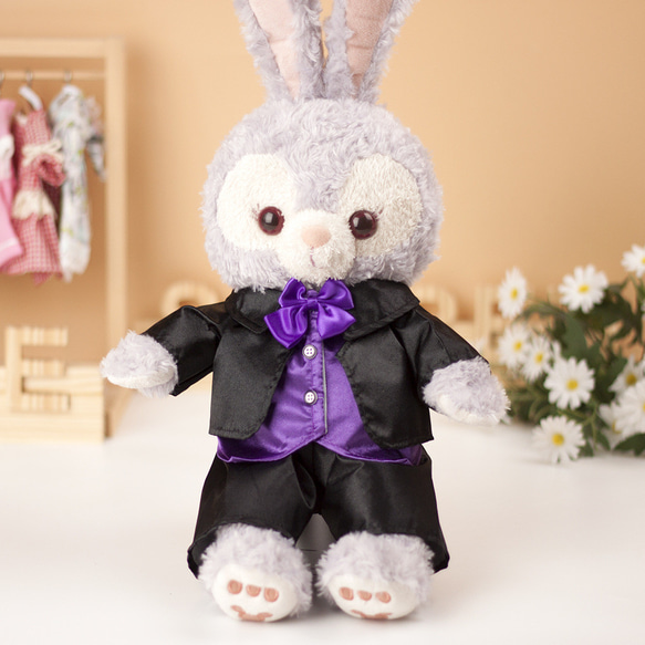 ステラルー コスチューム sサイズ 黒と紫のスーツ 着せ替え服