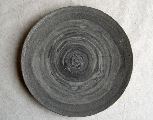 marble plate18cm gray,blue1,2 7枚目の画像