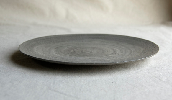 marble plate18cm gray,blue1,2 9枚目の画像