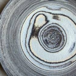 marble plate18cm gray,blue1,2 3枚目の画像