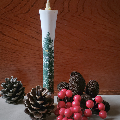 クリスマスツリー モミの木 絵ろうそく クリスマスプレゼント 手土産