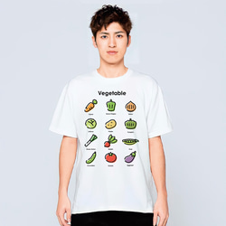 野菜 Tシャツ 野菜 詰め合わせ コスチューム 野菜の種類 野菜生活 かわいい グッズ 食べ物 子供服 食べ物tシャツ 3枚目の画像