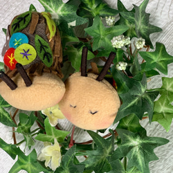 モヘアのテディベア ちびくまcocolilou モヘアのテディベア ちびくまcocolilouの兄姉 ぬいぐるみ kotka