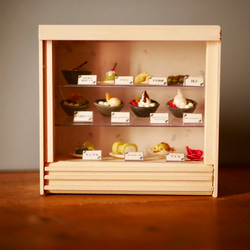 ミニチュアスイーツ ✽ パン＆焼き菓子セットショーケース付】 ミニチュアスイーツ ✽ パン＆焼き菓子セットショーケース付