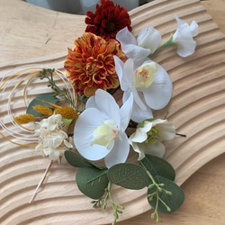 ウェディングブーケ【オーダーメイド】ブートニア 胡蝶蘭ブーケ