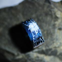 [免運費] 富士～藍天～木樹脂戒指 第4張的照片