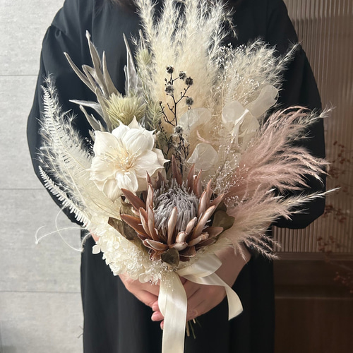 キングプロテアのドライフラワースワッグ キングプロテアのドライ  