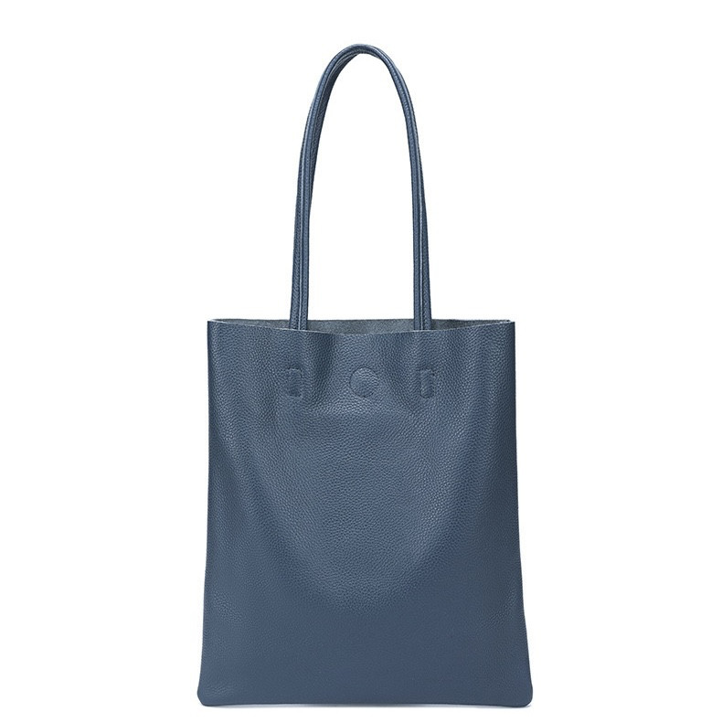 大容量ショルダーバッグ高級感ニッチトートバッグ本革バケツバッグ