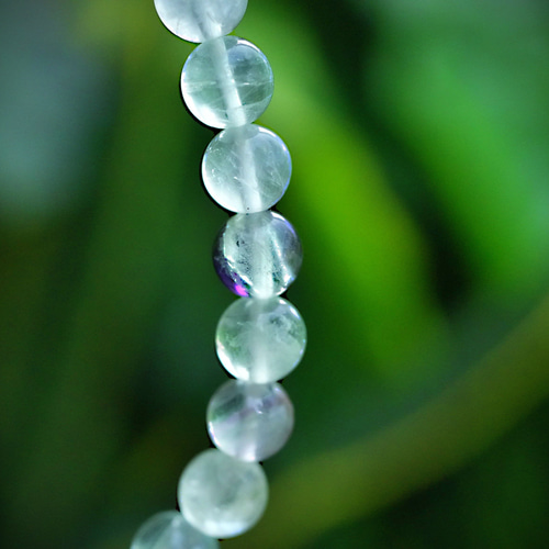 虹入り艶☆フローライト☆ブレスレットs1054 ブレスレット Funky