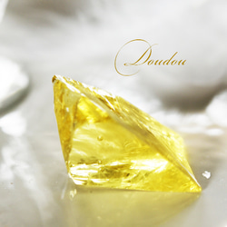 アンダラクリスタル レモンイエロー〔sa3310〕 天然石 Crystal doudou