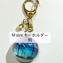 【受注製作】情景レジン-海に沈む夕陽　(M size)プレゼント/雲/空 5枚目の画像