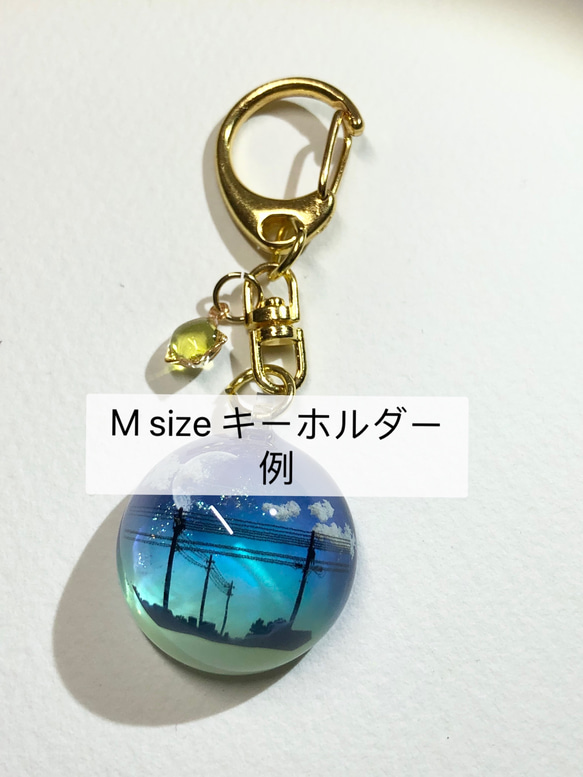 【受注製作】情景レジン-海に沈む夕陽　(M size)プレゼント/雲/空 5枚目の画像