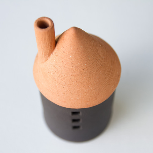 インセンスホルダー（煙突おうちのお香立て）- クロ【Creema限定