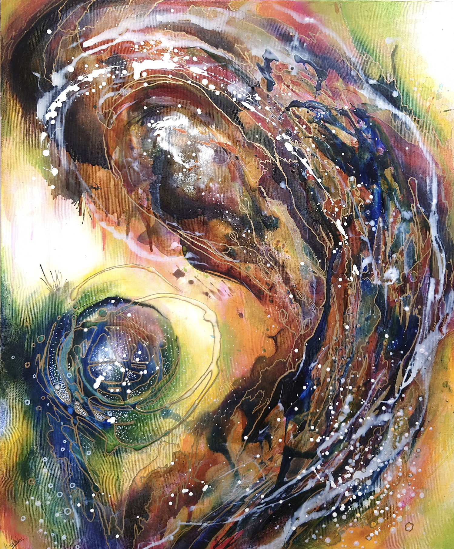 絵画 抽象画 大地」逢蒼和希抽象画アート 絵画 逢蒼和希 通販 17016608｜Creema