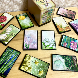 Hanafuda BonsaiGirl Cards (Recreated) リメイク花札盆栽女子のカードセット 1枚目の画像