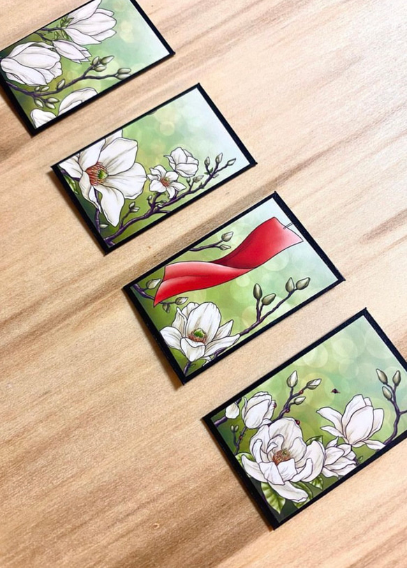Hanafuda BonsaiGirl Cards (Recreated) リメイク花札盆栽女子のカードセット 4枚目の画像
