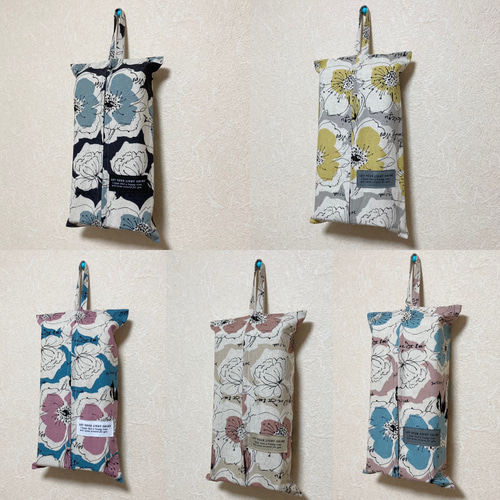 SALE☆ティッシュカバー Calligraphy＆Flower ティッシュケース 13th