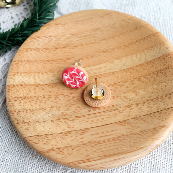 小糖霜薑餅--紅色毛衣 耳環 聖誕節 交換禮物 平貼 單支 第2張的照片