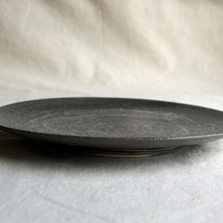 marble plate 18cm black blue1,2 9枚目の画像