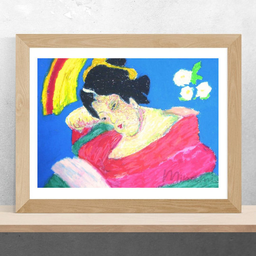 自然と美しい女性の肉体美を取り入れた絵画作品・油絵風アート作品 自然と美しい女性の肉体美を取り入れた絵画作品・油絵風アート