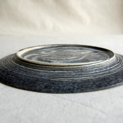 marble plate 18cm black blue3,4 11枚目の画像