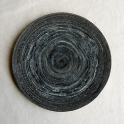 marble plate 18cm black blue3,4 2枚目の画像